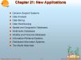 Chapter 21: New Applications PowerPoint PPT Presentation