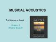 MUSICAL ACOUSTICS PowerPoint PPT Presentation