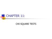CHI-SQUARE TESTS