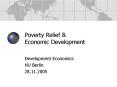Poverty Relief PowerPoint PPT Presentation