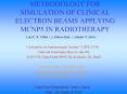 METHODOLOGY FOR SIMULATION OF CLINICAL ELECTRON BEAMS APPLYING MCNP5 IN RADIOTHERAPY PowerPoint PPT Presentation