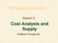 Cost Analysis and Supply PowerPoint PPT Presentation
