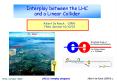 Interplay between the LHC and a Linear Collider PowerPoint PPT Presentation