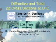 Diffractive and Total pp Cross Sections at LHC
