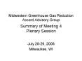 Midwestern Greenhouse Gas Reduction Accord Advisory Group Summary of Meeting 4 Plenary Session PowerPoint PPT Presentation