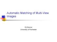 Automatic Matching of MultiView Images