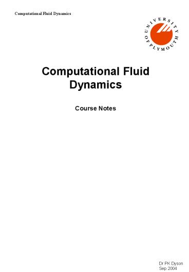 PPT – Computational Fluid Dynamics PowerPoint presentation | free to ...
