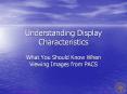 Understanding Display Characteristics PowerPoint PPT Presentation