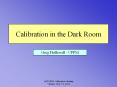 Calibration in the Dark Room PowerPoint PPT Presentation