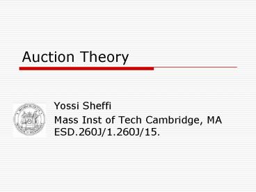 Auction Theory
