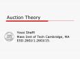 Auction Theory PowerPoint PPT Presentation