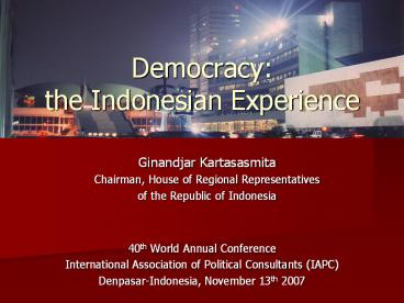 40th World Annual Conference