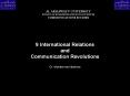 9 International Relations and Communication Revolutions PowerPoint PPT Presentation