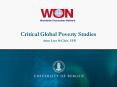 Critical Global Poverty Studies PowerPoint PPT Presentation