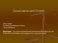 Governance and Growth PowerPoint PPT Presentation