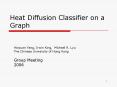 Heat Diffusion Classifier on a Graph PowerPoint PPT Presentation
