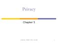 Privacy PowerPoint PPT Presentation