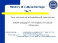 Ministry of Cultural Heritage ITALY PowerPoint PPT Presentation