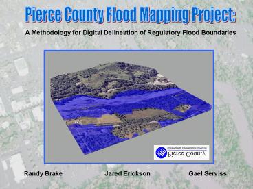 Pierce County Flood Mapping Project: