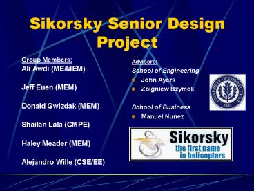 Sikorsky Senior Design Project