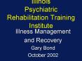 Illinois Psychiatric Rehabilitation Training Institute PowerPoint PPT Presentation