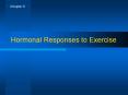Hormonal Responses to Exercise PowerPoint PPT Presentation