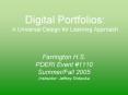 Digital Portfolios: A Universal Design for Learning Approach PowerPoint PPT Presentation