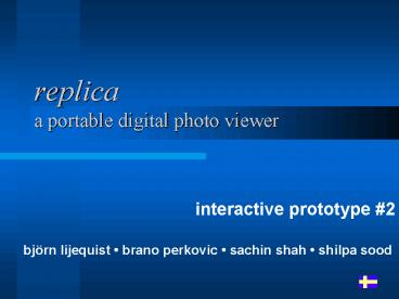 replica a portable digital photo viewer