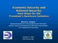 Economic Security and National Security: Next Steps for the President PowerPoint PPT Presentation