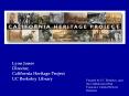 California Heritage Project PowerPoint PPT Presentation