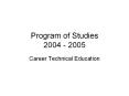 Program of Studies 2004 2005 PowerPoint PPT Presentation