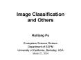 Image Classification and Others PowerPoint PPT Presentation