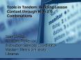 Tools in Tandem: Building Lesson Context through Web 2.0 Combinations PowerPoint PPT Presentation