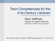 Tech Competencies for the 21st-Century Librarian