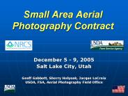 Small Area Aerial Photography Contract