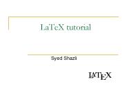 LaTeX tutorial
