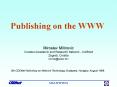 Publishing on the WWW PowerPoint PPT Presentation