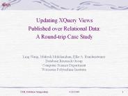 Ling Wang, Mukesh Mulchandani, Elke A. Rundensteiner