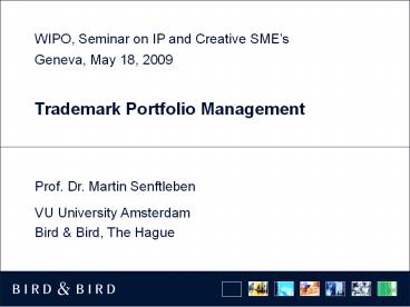 Trademark Portfolio Management