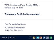 Trademark Portfolio Management