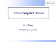 Screen Snapshot Service