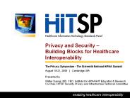 Introduction to the HITSP