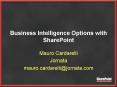 Business Intelligence Options with SharePoint PowerPoint PPT Presentation