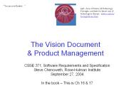 The Vision Document