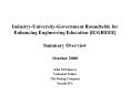 IndustryUniversityGovernment Roundtable for Enhancing Engineering Education IUGREEE PowerPoint PPT Presentation