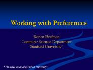 Working with Preferences