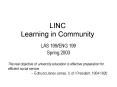 LINC Learning in Community PowerPoint PPT Presentation