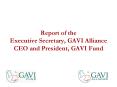 Report of the Executive Secretary, GAVI Alliance CEO and President, GAVI Fund PowerPoint PPT Presentation
