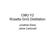 CMU Y2 Rosetta GnG Distillation