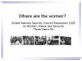 Where are the women PowerPoint PPT Presentation